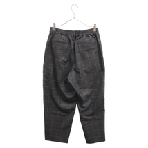 SOFTHYPHEN ソフトハイフン WOOL CHECK WIDE TROUSERS ウールチェック トラウザーズパンツ グレー MGMFP221127_画像2