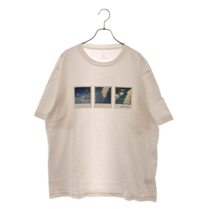 UNIFORM EXPERIMENT ユニフォームエクスペリメント SKYSCAPES S/S TEE アラキ プリント半袖Tシャツカットソー ホワイト UE-232059