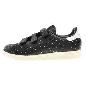 adidas アディダス STAN SMITH ウィメンズ スタンスミス ドット柄 ローカットスニーカー ブラック US10.5/27.5cm BB5146