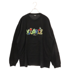 X-LARGE エクストララージ TYPE BY NATURE タイプ バイ ネイチャー ロゴワッペン 長袖Tシャツ カットソー ブラック 101221011011