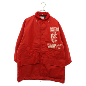 VINTAGE ヴィンテージ 60s BUTWIN BASKETBALL CHAMPIONS COAT バトウィン バスケットボール チャンピオンズ ナイロン ベンチコート レッド