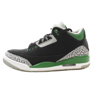 ナイキ AIR JORDAN 3 RETRO PINE GREEN エアジョーダン3 レトロ パイングリーン ローカットスニーカー ブラック US8.5/26.5cm CT8532-030