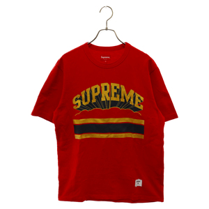 SUPREME シュプリーム 19SS Cloud Arc Tee クラウド アーク フロントロゴ クルーネック半袖Tシャツ レッド