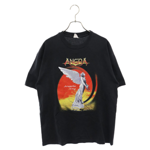 VINTAGE ヴィンテージ 90S VINTAGE ANGRA Angels Cry アングラ エンジェルズクライ Hanesボディ プリントTシャツ 半袖カットソー ブラック