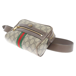 GUCCI グッチ OPHIDIA 517076 オフィディア GGスプリーム ショルダーバッグ シェリーラインボディバッグ ブラウン