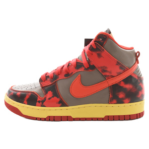 NIKE ナイキ DUNK HI 1985 SP RED ACID WASH DD9404-600 ダンク レッドアシッドウォッシュ ハイカットスニーカー グレー/レッド US9/27.0cm