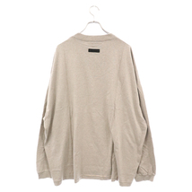 FOG Essentials フィアオブゴッド エッセンシャル LS Tee Core Heather フロントロゴ クルーネックカットソー 長袖 ブラウン_画像2