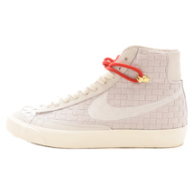 NIKE ナイキ WMNS BLAZER MID 77 SASHIKO DD5402-078 ウィメンズ ブレザー ミッドカットスニーカー ホワイト/グレー US10/27.0cm_画像1