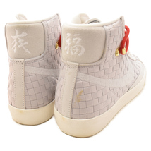 NIKE ナイキ WMNS BLAZER MID 77 SASHIKO DD5402-078 ウィメンズ ブレザー ミッドカットスニーカー ホワイト/グレー US10/27.0cm_画像4