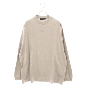 FOG Essentials フィアオブゴッド エッセンシャル LS Tee Core Heather フロントロゴ クルーネックカットソー 長袖 ブラウン