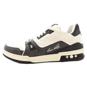 LOUIS VUITTON ルイヴィトン 22AW LV Trainer Line Sneaker LVトレイナー ローカットスニーカー ホワイト/ブラック 1ABOGO