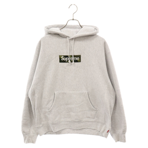 SUPREME シュプリーム 23AW Box Logo Hooded Sweatshirt Ash grey camo ボックスロゴ プルオーバーパーカー フーディー グレー