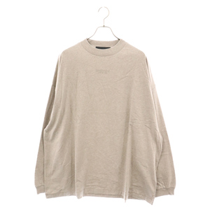 FOG Essentials フィアオブゴッド エッセンシャル LS Tee Core Heather フロントロゴ クルーネックカットソー 長袖 ブラウン