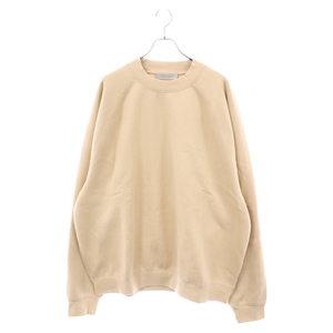 FOG Essentials フィアオブゴッド エッセンシャル Tan Cotton Sweatshirt タンコットン スウェットシャツ フロントロゴ ベージュ