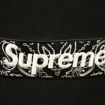 SUPREME シュプリーム 19AW Bandana Box Logo Hooded Sweatshirt バンダナボックスロゴプルオーバースウェットパーカー ブラック_画像5