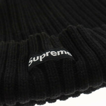 SUPREME シュプリーム Overdyed Beanie スモールボックスロゴニットビーニー ブラック キャップ_画像5