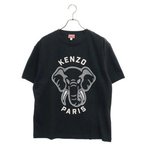 KENZO ケンゾー Varsity Jungle オーバー サイズ 半袖Tシャツカットソー ブラック FD65TS0064SG