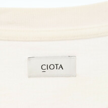 CIOTA シオタ スビンコットン 度詰め吊り 天竺ポケット 半袖Tシャツ カットソー ホワイト CSLM-106M_画像5