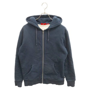 SUPREME シュプリーム 11AW Hood Logo Thermal Zip Up Hoodie フードロゴサーマルジップアップパーカー ネイビー