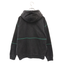 SUPREME シュプリーム 19AW Spread Logo Hooded Sweatshirt スプレッドロゴ プルオーバーパーカー ブラック/グリーン_画像2