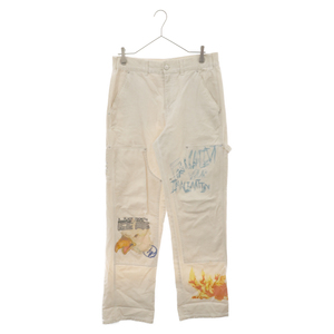 Cactus Jack カクタスジャック ×Fragment design Print Paint Pants ×フラグメントデザイン プリントペインターパンツ ホワイト/マルチ