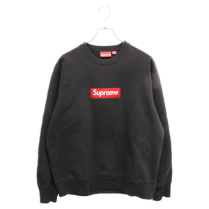 SUPREME シュプリーム 22AW Box Logo Crewneck ボックスロゴ クルーネックスウェットトレーナー ブラック