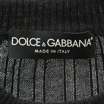 DOLCE & GABBANA ドルチェアンドガッバーナ ウール クルーネックネックニット 長袖セーター レディース ブラック G4033K_画像5