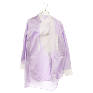 LOEWE Loewe 23SS Stripped Shirt S540Y05X29 stripe design shirt purple lady's 