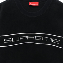 SUPREME シュプリーム 19AW Polartec Crewneck ポーラテック クルーネックフリースプルオーバーパートレーナー ブラック_画像3