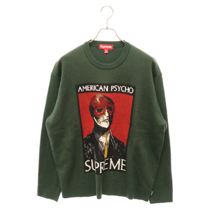 SUPREME シュプリーム 23AW American Psycho Sweater アメリカンサイコ ニットセーター グリーン