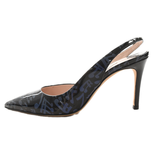 miumiu MiuMiu sound . design enamel pumps black lady's 