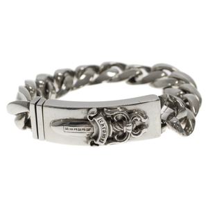 CHROME HEARTS クロムハーツ ID DAGGER ダガーIDクラシックリンク シルバーブレスレット 13LINK