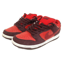 NIKE SB ナイキエスビー DUNK LOW PRO CHERRY ダンクロープロ チェリー ローカットスニーカー レッド US11/29cm DM0807-600_画像3