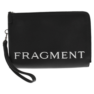 BVLGARI ブルガリ×fragment design Leather Clutch Bag フラグメントデザイン レザー クラッチバッグ ブラック 290786