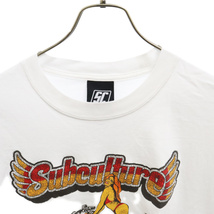 SUBCULTURE サブカルチャー Bike Girl T-Shirt バイクガール プリント 半袖カットソー Tシャツ ホワイト_画像3