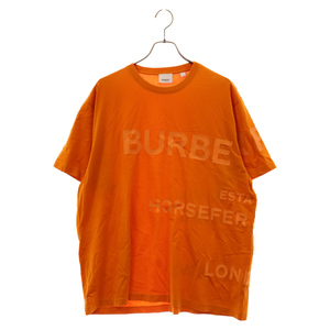 BURBERRY バーバリー Hoeseferry Logo Tee ホースフェリー ロゴ 半袖Tシャツ オレンジ 8040692