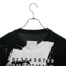 Martin Margiela マルタンマルジェラ 20SS ロゴペイント クルーネック半袖Tシャツ S29GC0282 ブラック/ホワイト_画像3