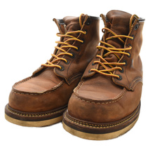 RED WING レッド ウイング 1907 6inch Classic Moc 6インチ クラシック モック レザー ブーツ ブラウン US8.5/26,5_画像3