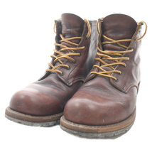 RED WING レッド ウイング BECKMAN BOOT ベックマン レザー ハイカットブーツ ブラウン US71/2/25.5cm 9011_画像3