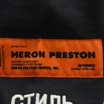 HERON PRESTON ヘロンプレストン 20AW MOCK NECK L/S TEE ロゴ刺繍 モックネック ロングスリーブ 長袖Tシャツ ネイビー HMAB017F20JER001_画像5