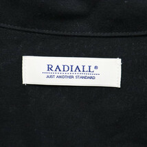 RADIALL ラディアル 19AW バックロゴ刺繍 オープンカラー 長袖シャツ RAD-19AW-SH002 ブラック_画像5