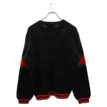 GUCCI グッチ 19AW Cable Knit Sweater シェリーライン ケーブルニット セーター 548115 X1561 ブラック_画像2