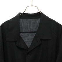 Yohji Yamamoto POUR HOMME ヨウジヤマモト プールオム シンプルロングシャツ HW-B51-230 ブラック_画像3