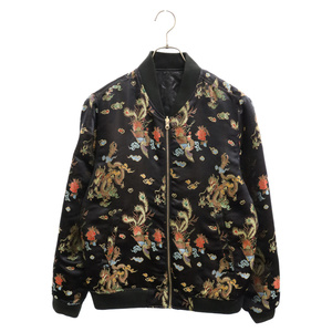 SUPREME シュプリーム 15SS Emperor Reversible Bomber キルティング リバーシブル ボンバージャケット ブラック