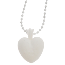 CHROME HEARTS クロムハーツ 23SS Silicone Rubber Heart Necklace シリコンラバー ハートネックレス ペンダント ボールチェーン ホワイト_画像4