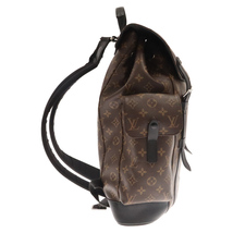 LOUIS VUITTON ルイヴィトン モノグラムマカサー クリストファーMM ロゴ バックパック リュック ブラウン M43735_画像3