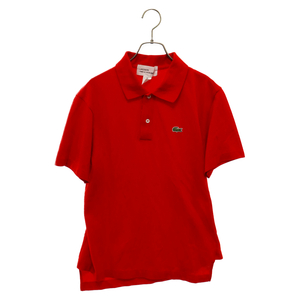 COMME des GARCONS SHIRT コムデギャルソンシャツ 23AW×S/S Polo ラコステ ロゴパッチ 半袖ポロシャツ レッド FL-T003