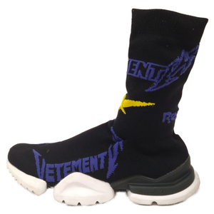 VETEMENTS ヴェトモン ×Reebok Sock Boot UAH19RE5 ×リーボック ソックスアンクルシューズ パープル