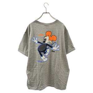 CHAMPION チャンピオン × DISNEY × Virgil Abloh ヴァージルアブロー ディズニー ミッキープリント 半袖Tシャツ グレー