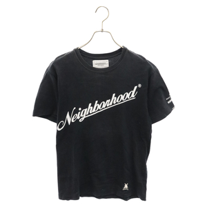 NEIGHBORHOOD ネイバーフッド × mastermind マスターマインド ロゴプリント半袖Tシャツ カットソー ブラック